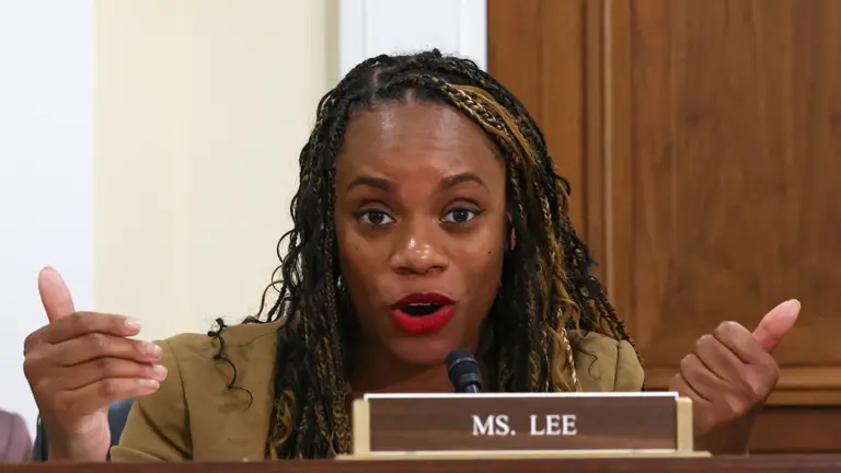 Rep. Summer Lee, D-Pa., is calling for the transfer of trillions of dollars to Black Americans in reparations. (Jemal Countess/Getty Images for Court Accountability)